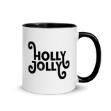 HOLLY JOLLY - Mug with Color Inside