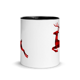 BUFFALO PLAID REINDEER -Mug with Color Inside