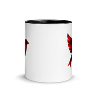 BUFFALO PLAID CARDINAL - Mug with Color Inside
