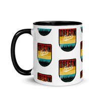 OREGON BORN SHIELD VINTAGE SUNSET - Mug with Color Inside