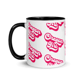 OREGON GIRL - WHITE/PINK 2 - Mug with Color Inside