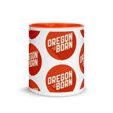 OREGON BORN LOGO - Mug with Color Inside
