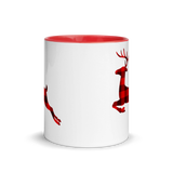 BUFFALO PLAID REINDEER -Mug with Color Inside
