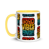 GOOD VIBES ONLY INTERLOCK (VINTAGE SUNSET) - Mug with Color Inside