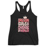OREGON GIRLS INTERLOCK W/ CROWN - Women's Racerback Tank