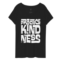 PRACTICE KINDNESS - Women’s Recycled V-Neck T-Shirt