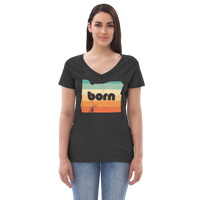 VINTAGE COLORS - Women’s Recycled V-Neck T-Shirt