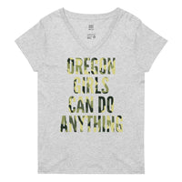 OGCDA CAMO - Women’s Recycled V-Neck T-Shirt