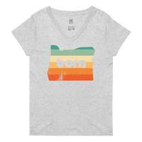 VINTAGE COLORS - Women’s Recycled V-Neck T-Shirt