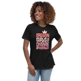 OREGON GIRLS INTERLOCK W/ CROWN - Women's Relaxed T-Shirt
