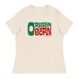 OREGON BORN - RETRO THROWBACK - Women's Relaxed T-Shirt